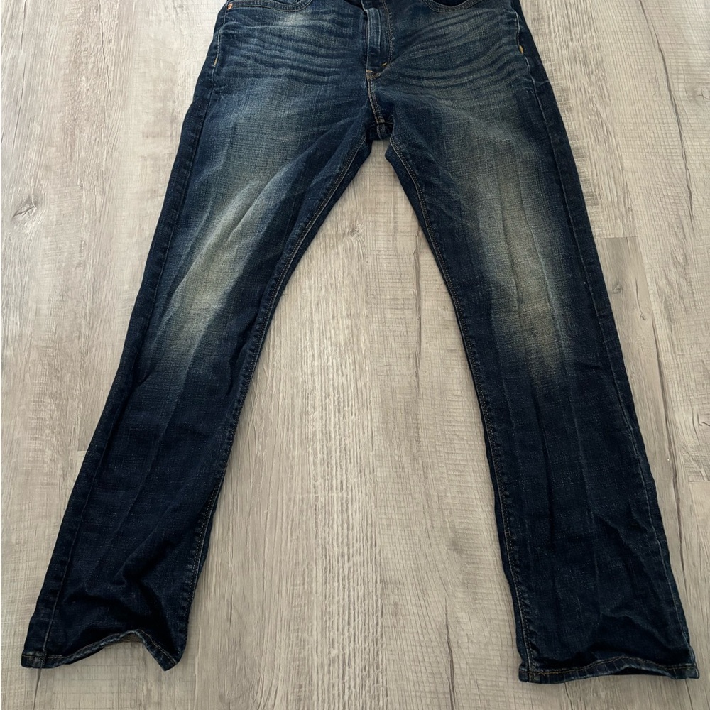 Men's Levi’s Denizen Stretch Slim Straight Fit 232 Washed Jeans Size 33x32